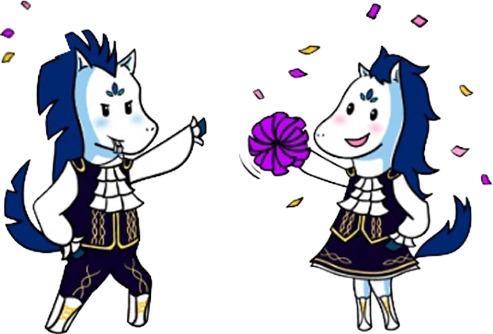 응원하는 마루와 마리